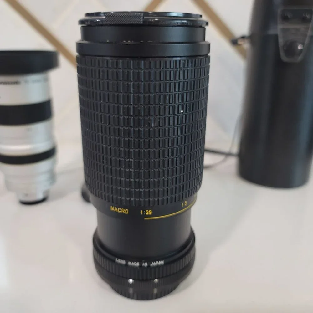 Camera lens bundle. TV Zoom Lens J6x12, Auto Zoom 80-200 f3.8, FD 50mm 1:1.8